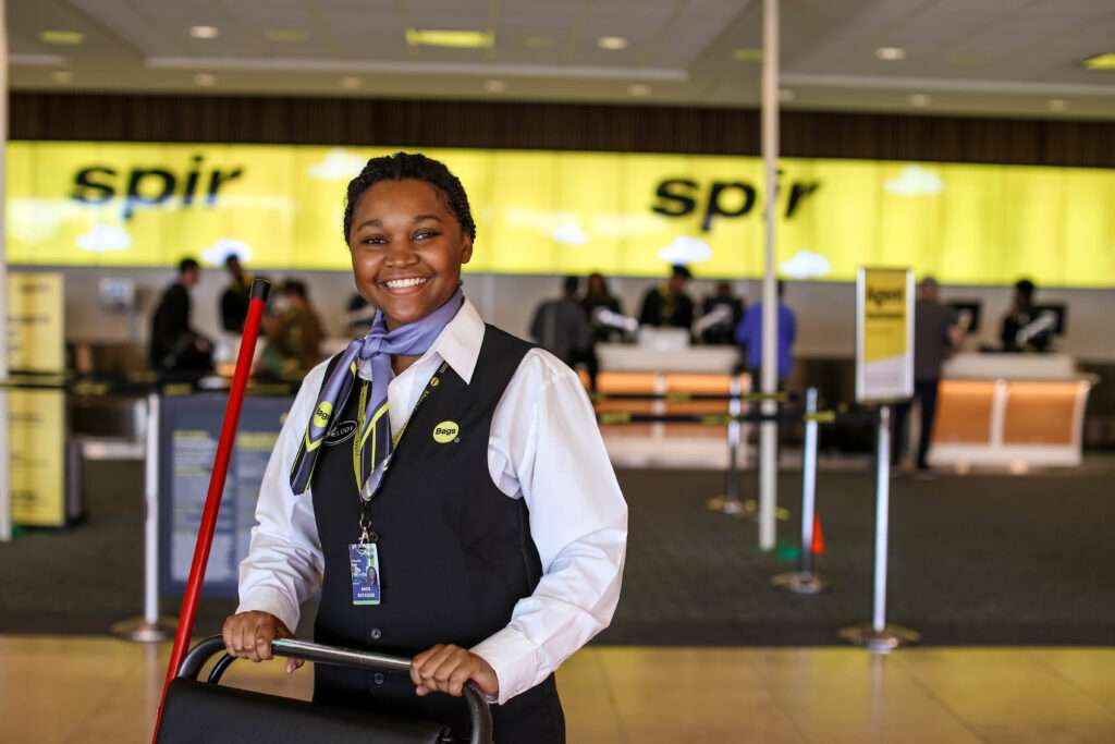 Bags employee at Spirit Airlines